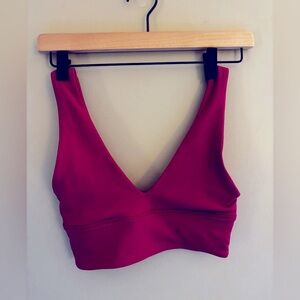 Lululemon Pink V-Neck workout bra